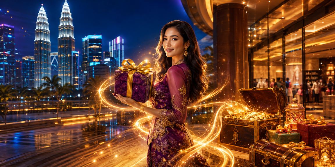 Suasana hiburan kasino di Kuala Lumpur dengan paparan permainan jackpot dalam talian yang meriah dan berwarna-warni